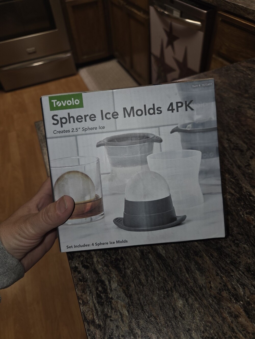 Tovolo Sphere Ice Molds 4PK - Gray
